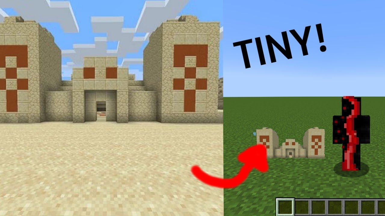 How to make a mini desert biome in Minecraft! YouTube