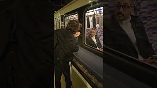Sending Kiss To Strangers On The Going Train