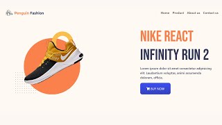 How To Design Ecommerce Landing Page Using HTML & CSS | Landing Page Design 2022