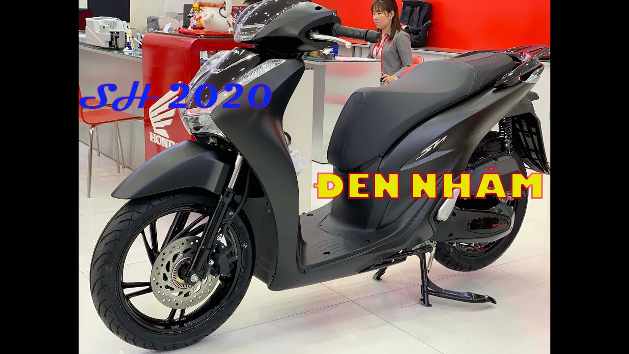 Chi tiết Honda Sh 2020 độ màu đen nhám Và giá bán tại đại lý Honda Hồng Đức  11 Cuối tháng 022020  YouTube