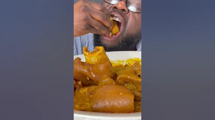 LOOK AT WHAT MY WIFE MADE ME OGBONO SOUP WITH COW LEG (FULL VIDEO AT A&E super kitchen) #asmr #fufu