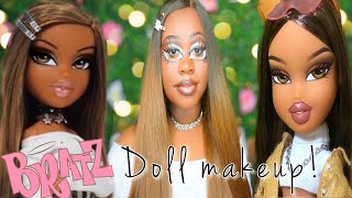 Bratz Doll Makeup Tutorial | Creative TikTok Makeup | Barbie Doll Makeup |YouTube #Shorts