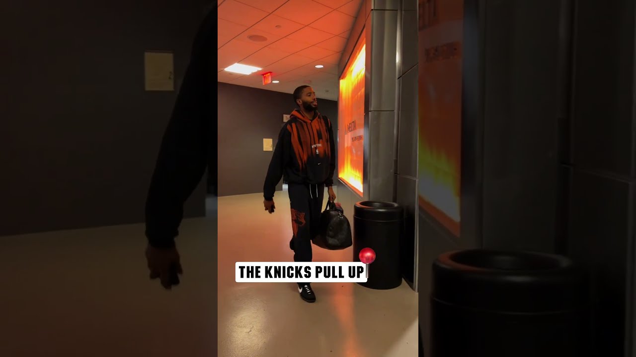 back at it #nyknicks #nba #pregame #arrivals #basketball