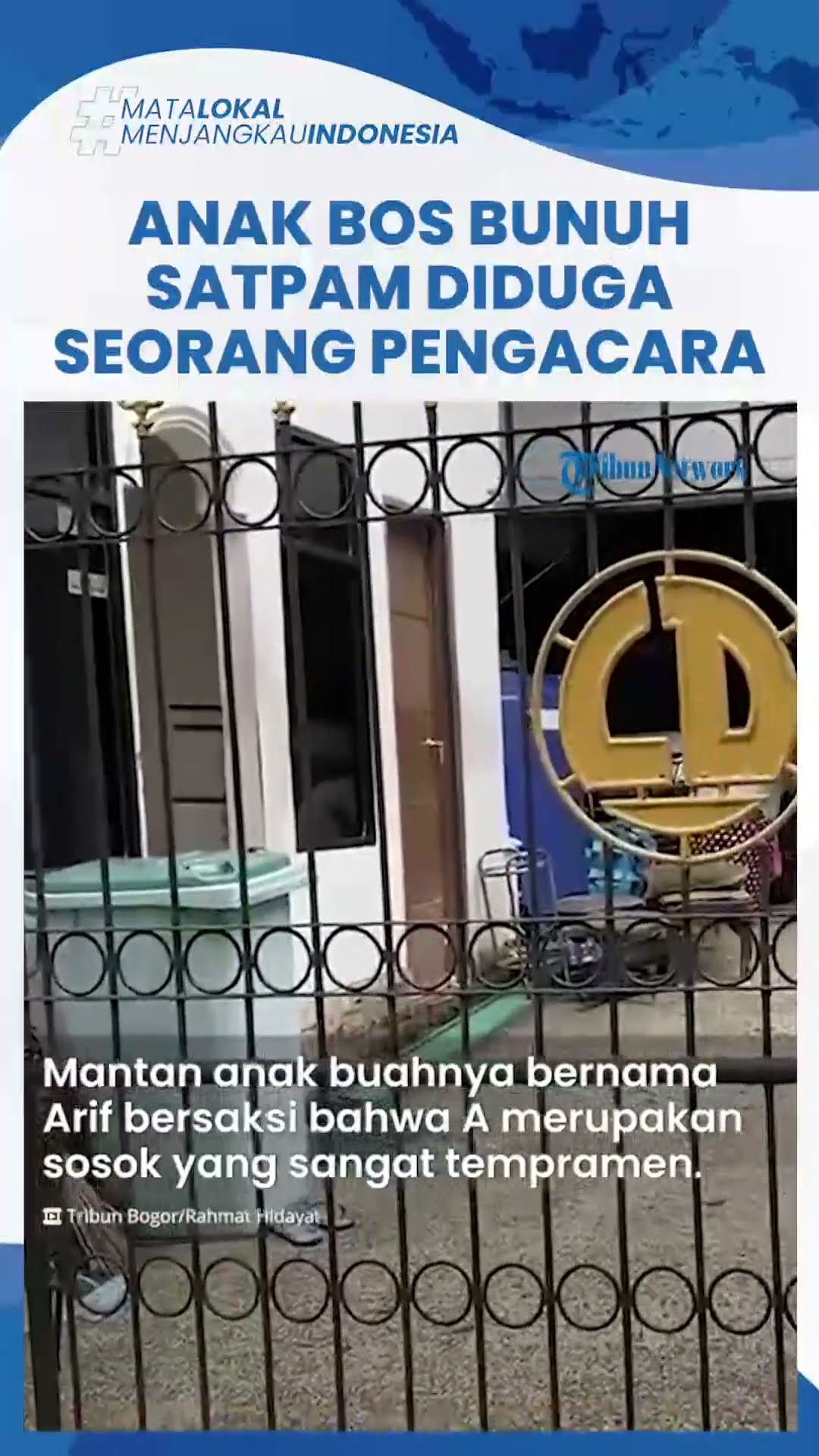 Sosok Anak Bos di Bogor yang Bunuh Satpam Gegara Tak Terima Ditegur, Diduga Berprofesi Pengacara