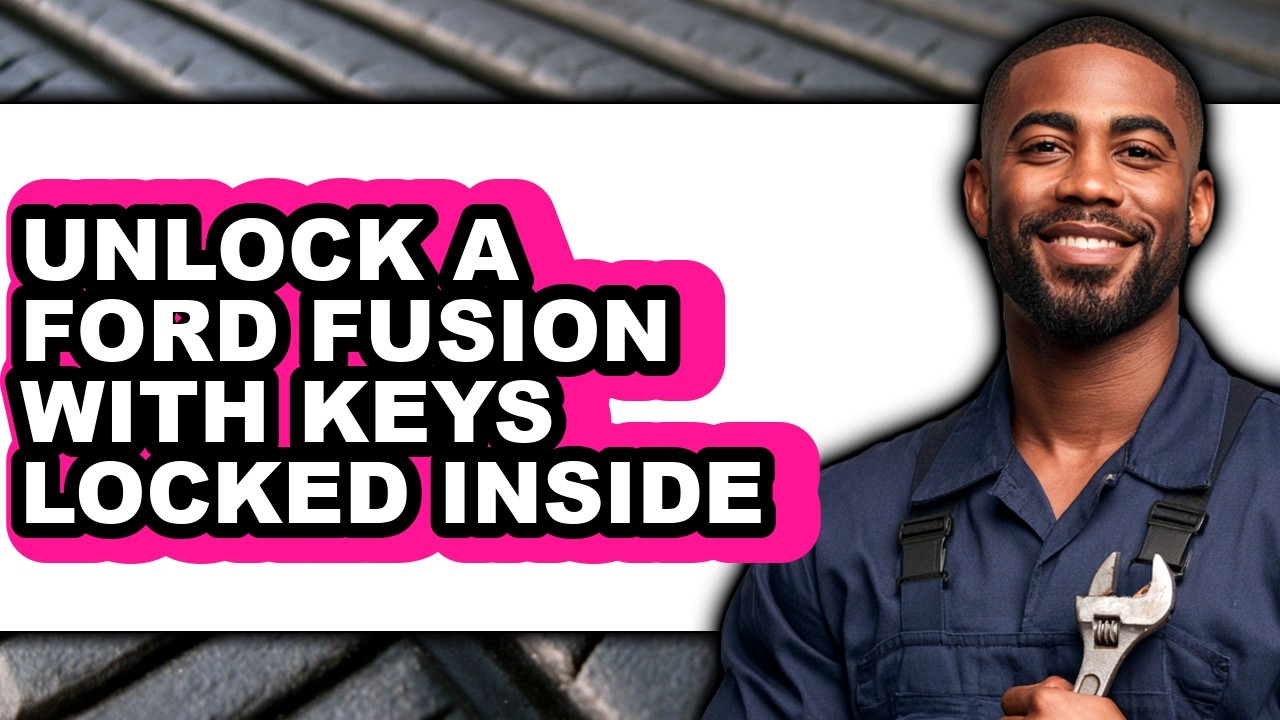 How To Unlock R Key How to Unlock a Ford Fusion with Keys Locked Inside (Only Way) - YouTube