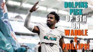 Miami Dolphins Pick Up 5Th Year Option On Phillips \& Waddle!