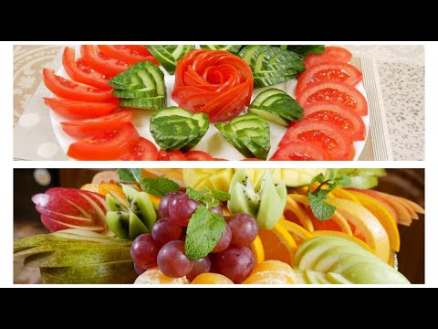 Самые ПРОСТЫЕ Фруктовые и Овощные нарезки, которые украсят ваш Новогодний стол. Цыганка готовит.