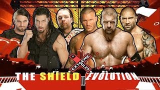 WWE Extreme Rules 2014 - The Shield vs Evolution - Full Match HD