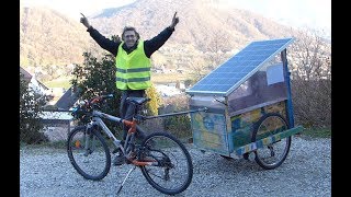 Solar electric bike. Free transport