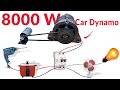 Car Dynamo Motor Turn To Our Powerfull Electricity Generator How To Make 8000w Generator 