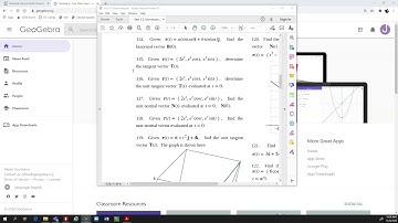 MVC: Unit Tangent Vectors, Arc Length, and Curvature in Geogebra