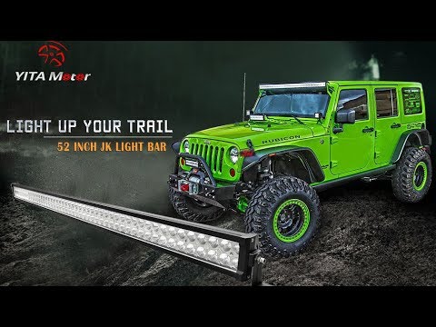 brightest 52 39 led light bar jeep wrangler yitamotor yitamotor led light bar