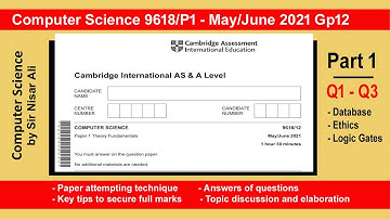 Computer Science 9618 Paper 1 | May/June 2021/12 | Part 1