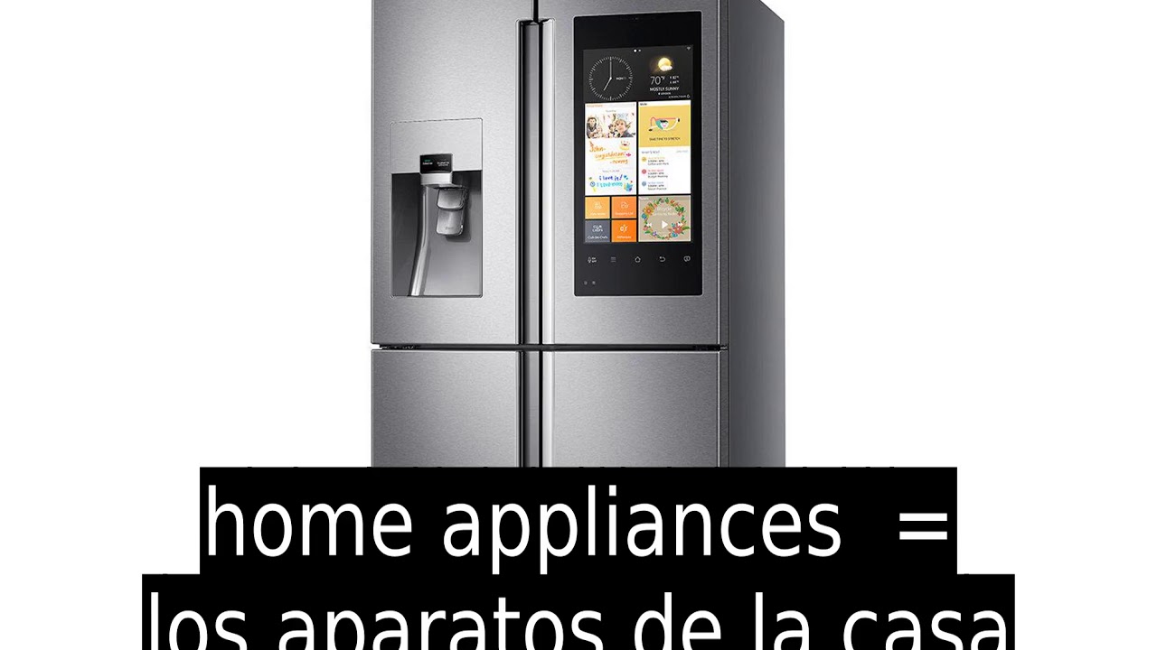 Learn Spanish Easy Home Appliances Aprender Ingles Ahora Los