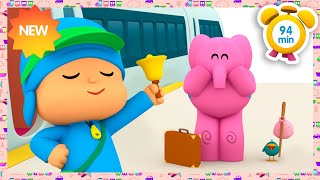 POCOYO ENGLISH  THE TRAIN IS COMING! ALL ABOARD THE TRAIN [94 min] Full Episodes | CARTOONS