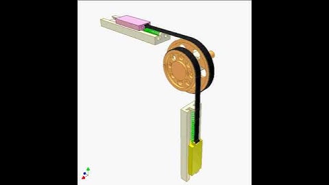 Transmission of linear displacement 8b480p | Mechanisms |Mechanical Engineering | Design Concepts |