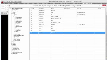 MagiCAD 2015.4 for AutoCAD - Enhanced Project Management dialog