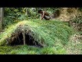 Primitive Technology, Building underground grass mud hut, 01