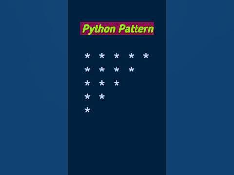 Pyramid Pattern in Python | Python star pattern | #pattern #python # ...
