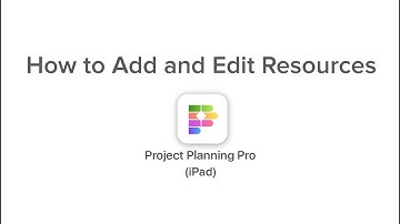 Add and edit Resources in Project Planning Pro