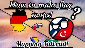 How to make flag maps? 🗺️ | Mapping tutorial! [Ibis paint x]