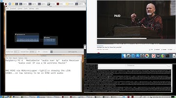 MediaPC TCP audio over ip server broadcasting to a Raspberry PI 4 Receiver over a 5G Wireless Router