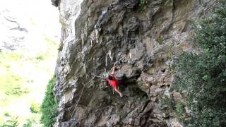 Jairo sends Calle 13, 7c+, Teverga, Asturias.