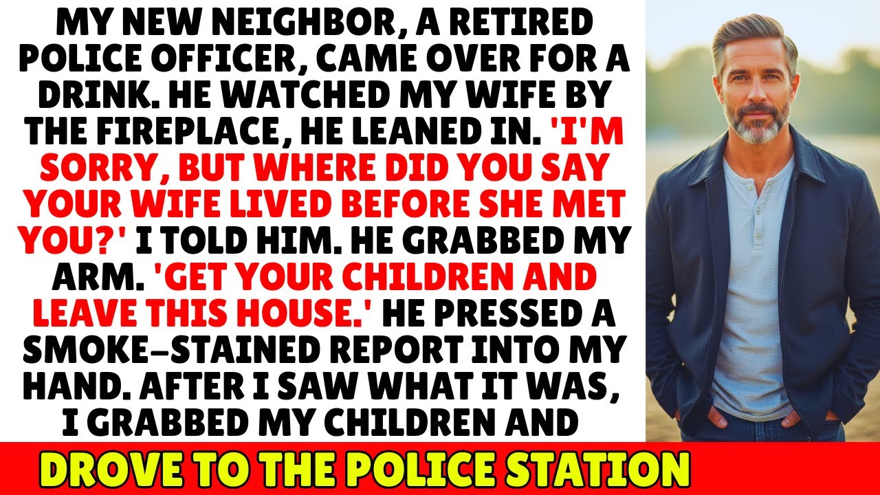 My New Neighbor, A Ex-Cop, Saw My Wife and Handed Me An Old Report From Her Past & I Run...