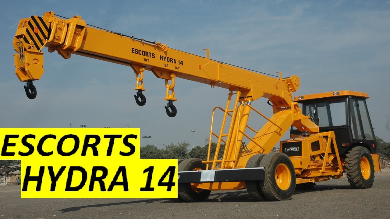 ESCORTS HYDRA 14 PRICE MILEAGE INFORMATION CRANE REVIEW हिंदी में