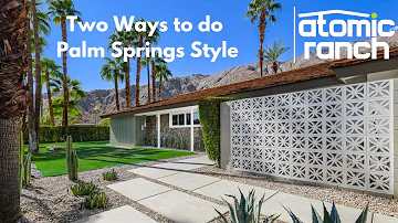 Palm Springs Style