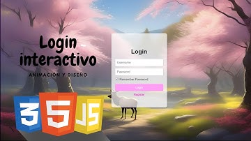 Login interactivo: Animación y diseño con html, css y js
