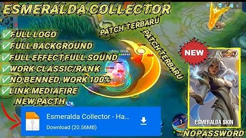 Script Skin Esmeralda Collector No Password | Full Effect Voice|Pacth Terbaru
