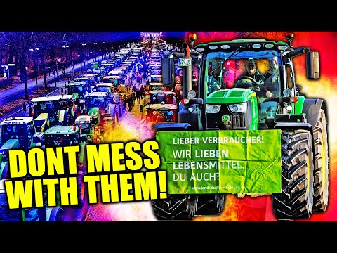 German Farmers REVOLT against WOKE ELITE!!!