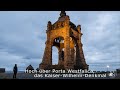 Hoch über Porta Westfalica, das Kaiser-Wilhelm-Denkmal