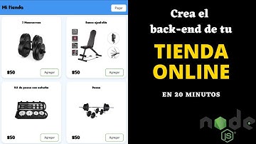 2) Crea el back-end de tu tienda online usando NodeJs y Express. | UtilAPIs