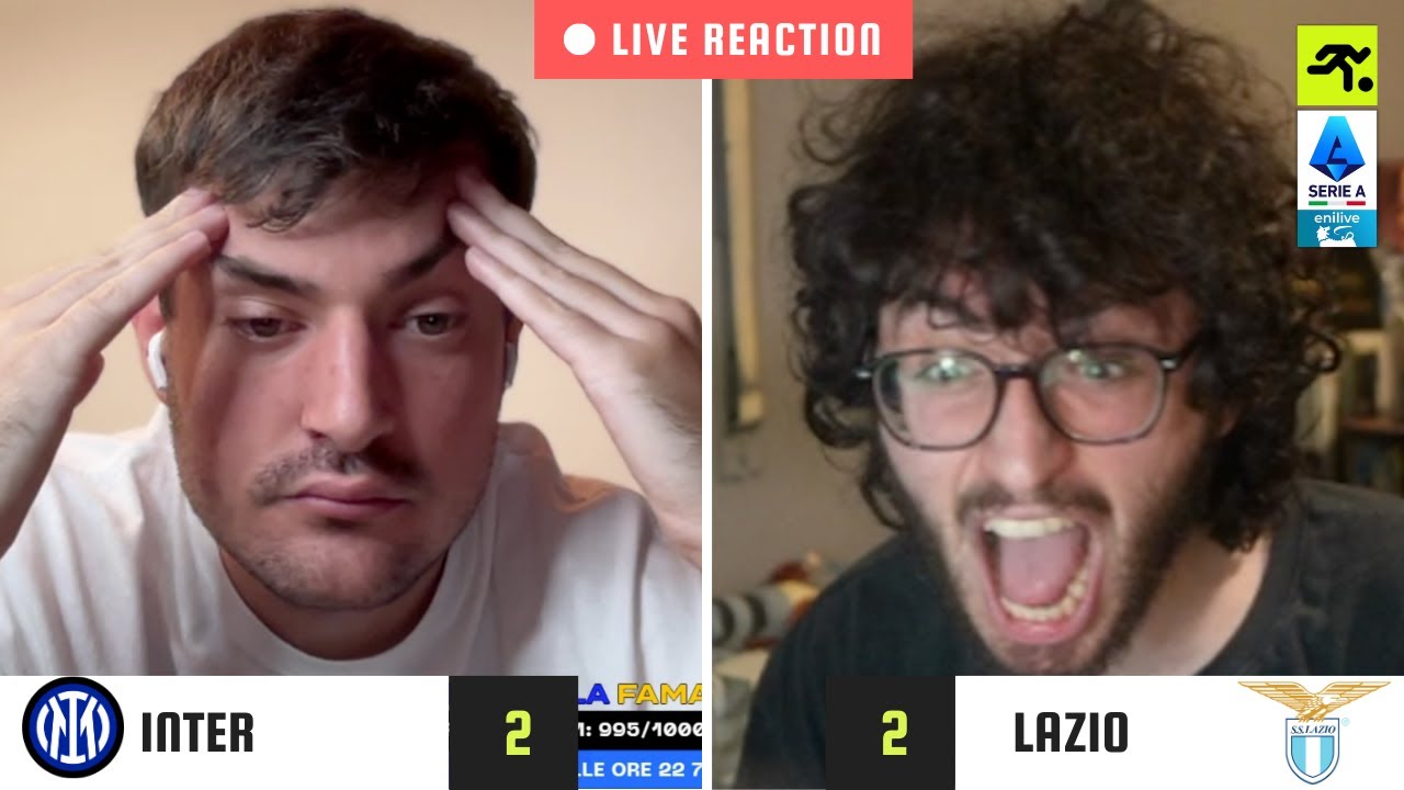 INTER-LAZIO 2-2 LIVE REACTION | TIFOSI INTERISTI vs NAPOLETANI (E GUFI) | TIFOSIAMO