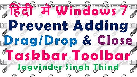 ✅ How to Prevent Windows 7 User from Adding Toolbars on Taskbar