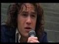 heath ledger singing "cant take my eyes off you"