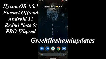 Hycon OS 4.5.1 Eternel Official Android 11 Redmi Note 5/PRO Whyred