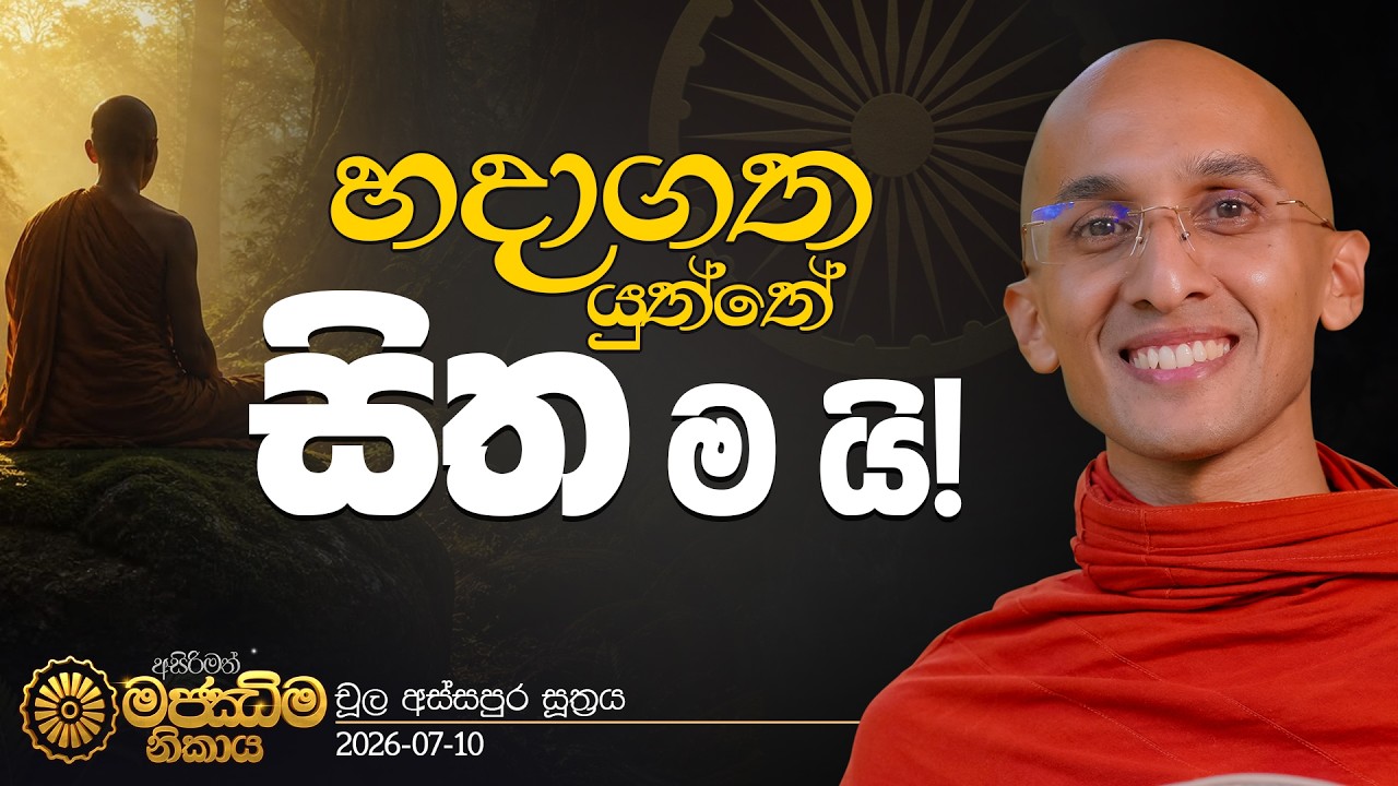 111. හදාගත යුත්තේ සිත ම යි! | චූල අස්සපුර සූත්‍රය | අසිරිමත් මජ්ඣිම නිකාය | 2026.07.10