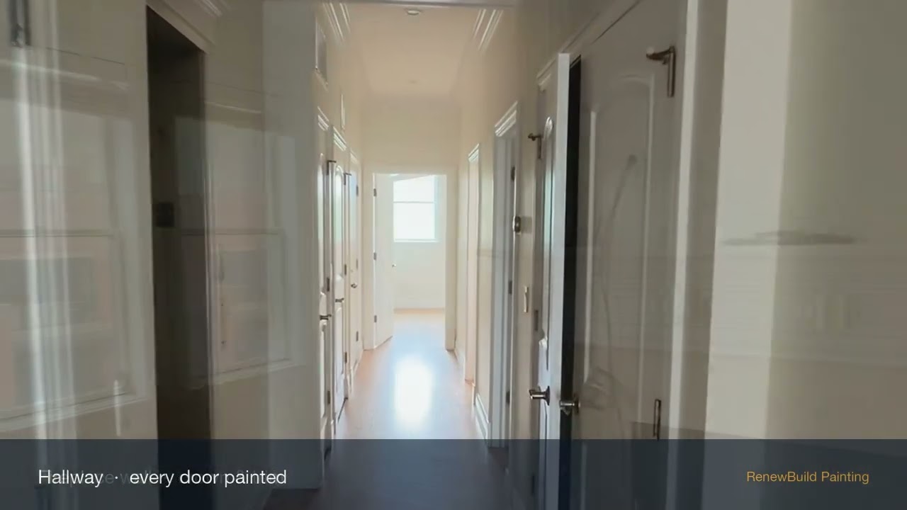 Walkthrough video of the finished full-home interior repaint in Lincoln Park