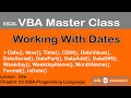 Working with Dates || Excel VBA Master Class || 3.4e