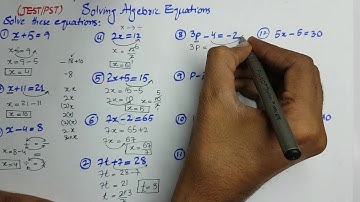 solving algebraic equation | jest pst preparation | basic maths class 2 to 8th | sindh text book
