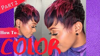 How to Color A Short PIXIE | PART2 | EnhancByLynette