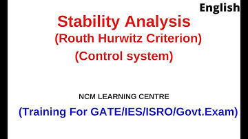 Stability analysis - Routh Hurwitz Criterion - All cases - Control system - English