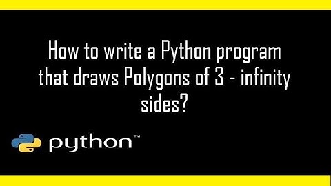 How to draw polygons of 3 to 6 sides using Python Turtle? || Python Turtles