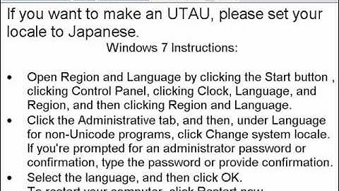 Set Locale - Windows XP / Vista / 7