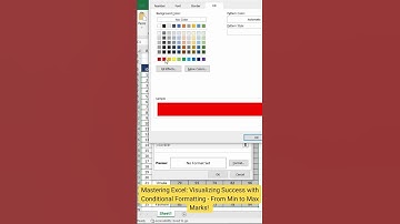Interview Question : Mastering Excel - Success with Conditional Formatting From Min to Max Marks!