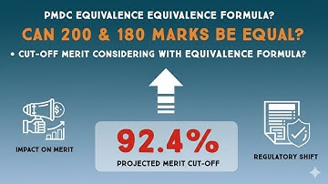 MDCAT Tips | Will PMDC Implement the Equivalence Formula? | Cut-Off Merit With Equivalence Formula?