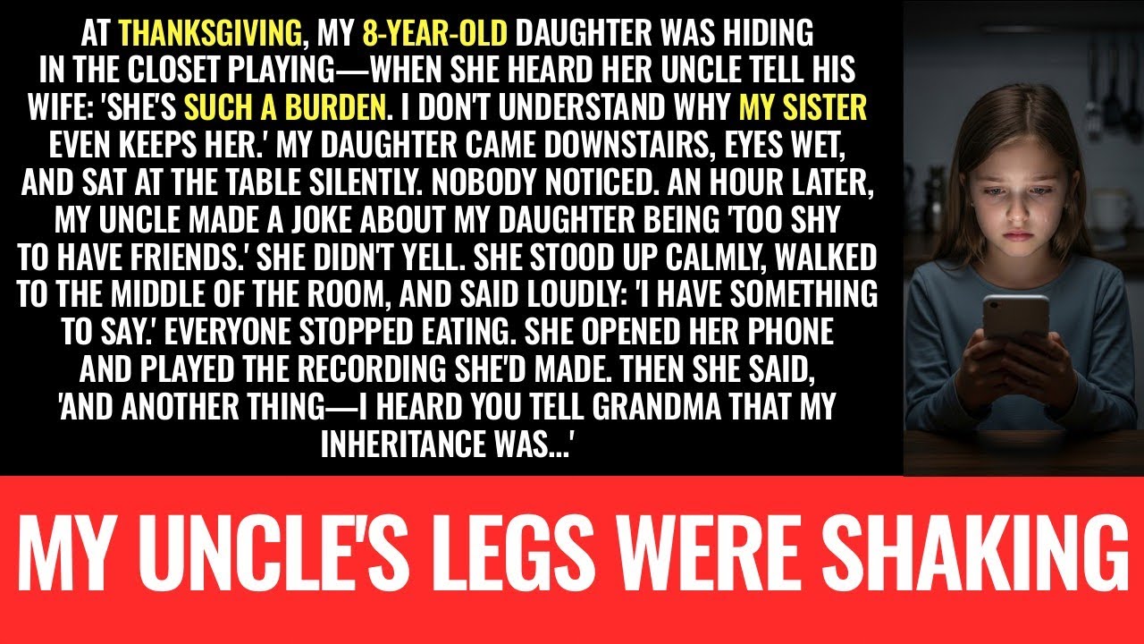 My 8-year-old overheard her uncle tell his wife to 'GET RID OF HER' at Thanksgiving